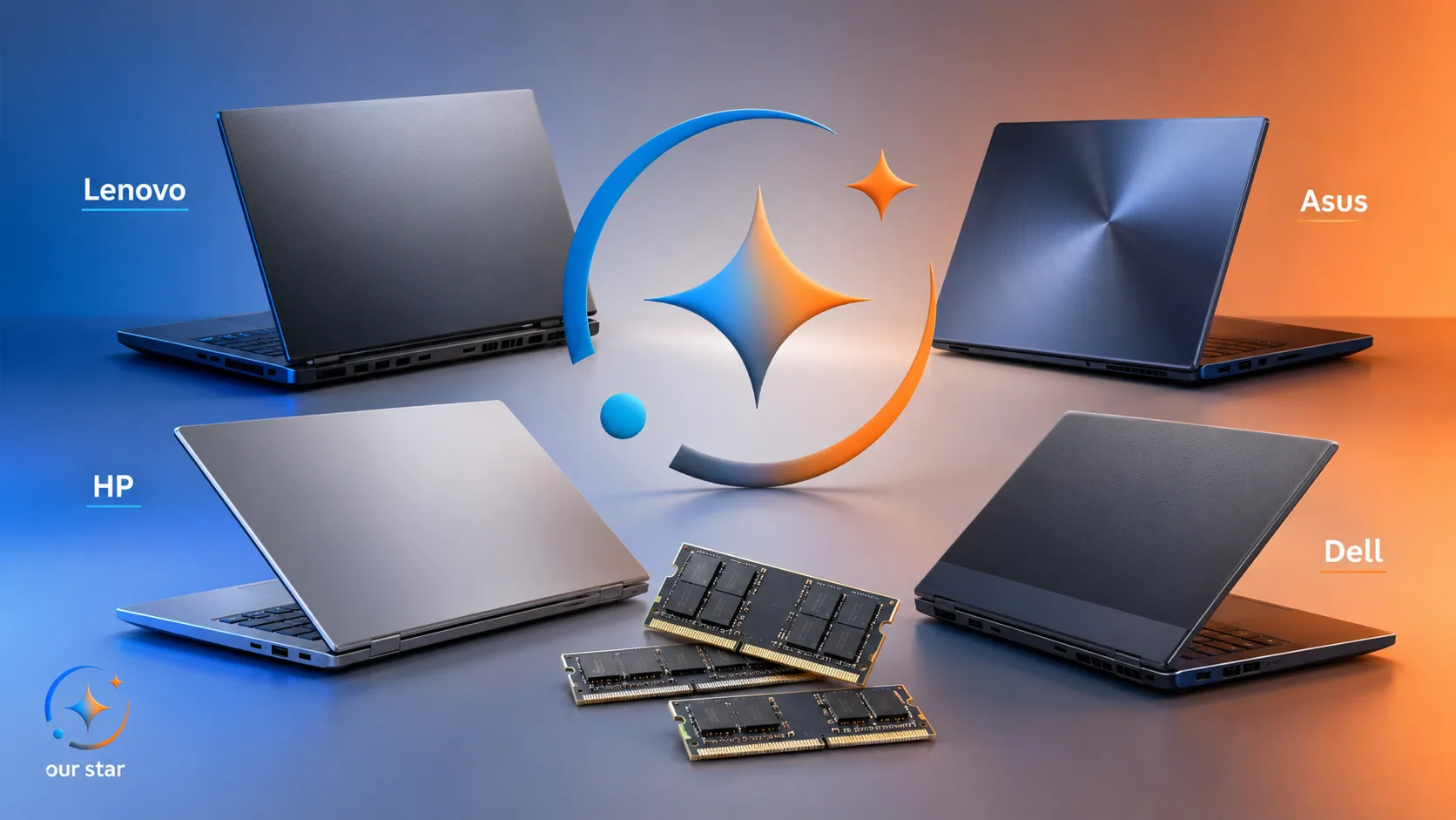 راهنمای ارتقای رم لپتاپ Lenovo، Asus، HP و Dell راهنمای ارتقای رم لپتاپ Lenovo، Asus، HP و Dell